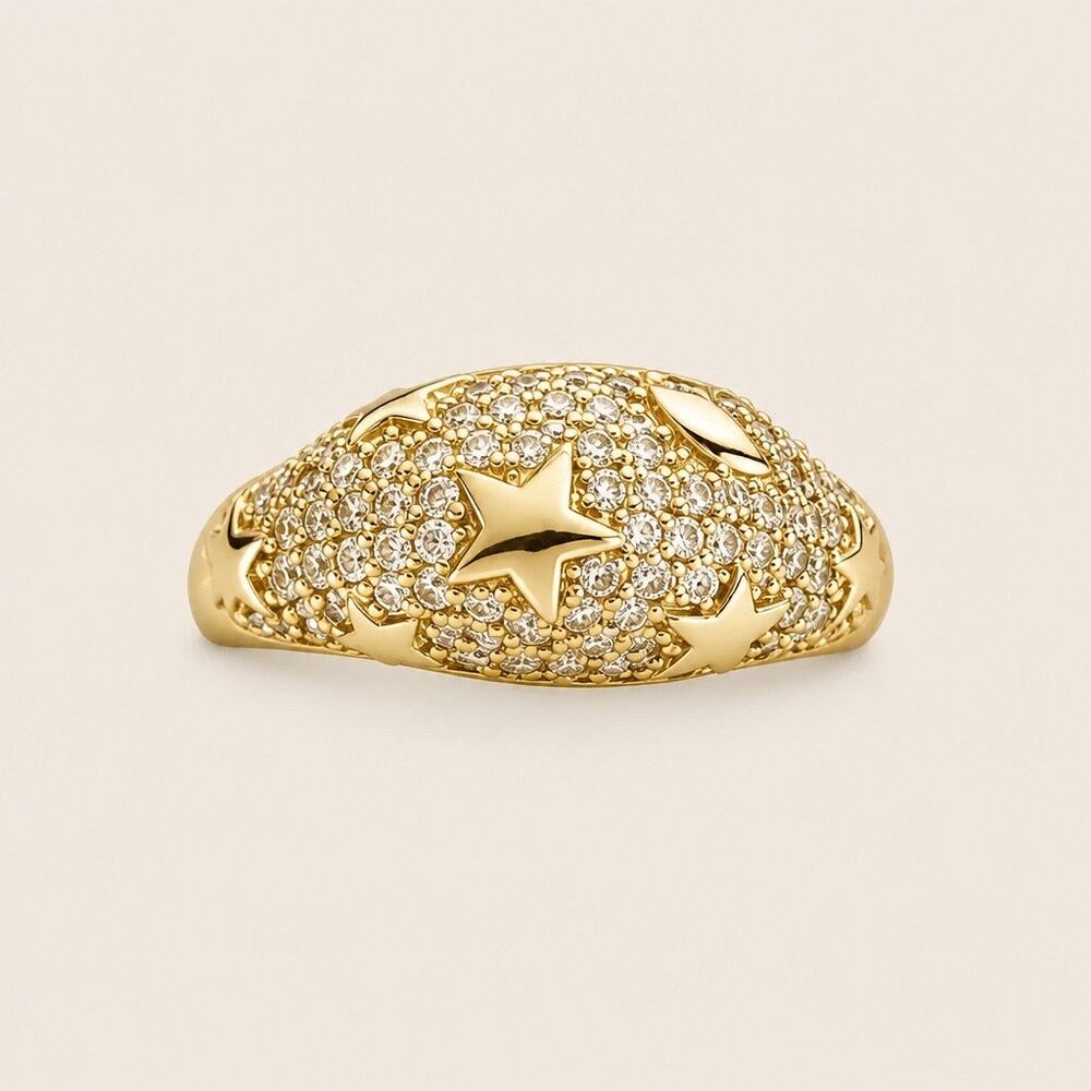 Authentic APM Monaco Météorites Pavé Ring - Sz 5.5
